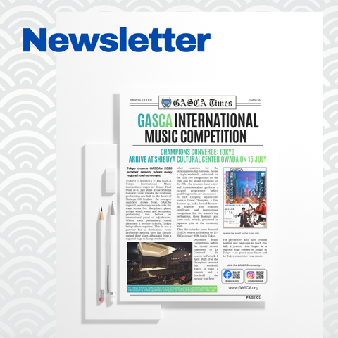 Event Booklet / Event Newspaper - Tokyo Music Competition