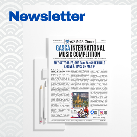 GASCA Bangkok Music Competition Newsletter